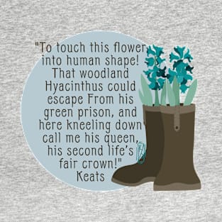 John Keats Woodland Hyacinths T-Shirt